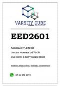 EED2601 Assignment 4 (ANSWERS) 2023 - DISTINCTION GUARANTEED 