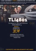TLI4801 ASSIGNMENT 1 AND 2 2024 (SEMESTER 1) SAVE!!!