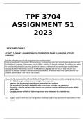 TPF 3704 Assignment 51 2023. Good Portifolio