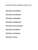 Samenvatting Planning Theory 2011-2012