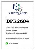 DPR2604 Assignment 2 (ANSWERS) Semester 2 2023 - DISTINCTION GUARANTEED