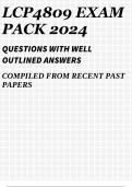 LCP4809 EXAM PACK 2024