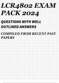 LCR4802 EXAM PACK 2024