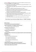 International Law and Human Rights Notes on *SOME* Readings - GRADE 8,0