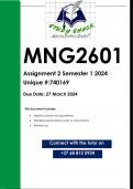 MNG2601 Assignment 2 (QUALITY ANSWERS) Semester 1 2024