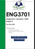 ENG3701 Assignment 1 (QUALITY ANSWERS) Semester 1 2024