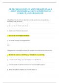 NR 341/ NR341 COMPLEX ADULT HEALTH EXAM 1 LATEST 2023-2024 REAL EXAM QUESTIONS AND CORRECT ANSWERS|AGRADE