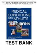 Medical Conditions in the Athlete 3rd Edition by Flanagan Test Bank.
