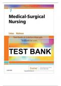 Test Bank for Medical-Surgical Nursing, 7th Edition by Adrianne Dill Linton, Mary Ann Matteson | VERIFIED