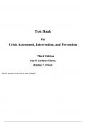 Crisis Assessment, Intervention, and Prevention, 3e Lisa Jackson Cherry, Bradley Erford (Test Bank)