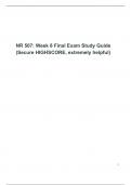 NR507 Final exam Study Guide (set-3), NR 507: Advanced Pathophysiology, Chamberlain College of Nursing.