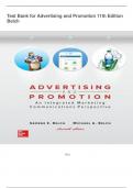 est Bank for Advertising and Promotion 11th Edition Belch.