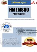 HMEMS80 PORTFOLIO ANSWERS For Semester 1 2024 (This is the LATEST) BUY QUALITY  Get that distinction!