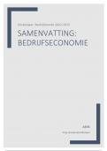 Samenvatting Schakeljaar Bedrijfseconomie , Vrije Universiteit Brussel (VUB) (Behaald resultaat: 19/20)