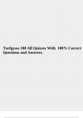 Turfgrass 100 All Quizzes With 100% Correct Questions and Answers.