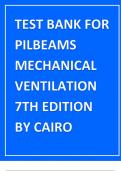 Test Bank for Pilbeams Mechanical Ventilation 7th Edition 2024 Update by Cairo.pdf
