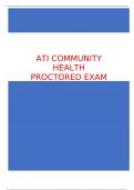 ATI COMMUNITY HEALTH PROCTORED EXAM 2023