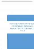 Test Bank For Pathophysiology 6th Edition by Jacquelyn L. Banasik Chapter 1-54 Complete Guide.