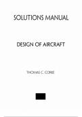 Design of Aircraft 1e Thomas Corke (Solution Manual)