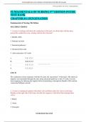 FUNDAMENTALS OF NURSING 9TH EDITION POTER TEST BANK CHAPTER 41: OXYGENATION