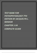 Test Bank For Pathophysiology 7th Edition by Jacquelyn L. Banasik Chapter 1-54 Complete Guide.