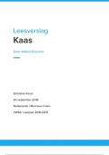 Boekverslag "Kaas" - Willem Elsschot