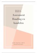 2.2.1 Assessment Houding en handelen (verantwoording en reflectie - cijfer 7,6) 