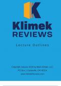 Mark Klimek Blue Book Review