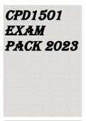 CPD1501 exam pack 2023