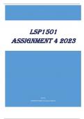 LSP1501 Assignment 4 2023
