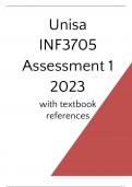 INF3705 Assignment 1 2023 with textbook references