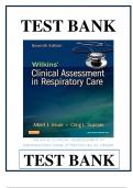 WILKINS' CLINICAL ASSESSMENT IN RESPIRATORY CARE, 7TH EDITION BY AL HEUER TEST BANK