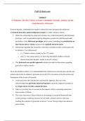 Summaries and lectures notes for the final exam of  Violence & security. Paradigms and debates (73220041FY)