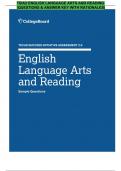 TSIA2 ENGLISH LANGUAGE ARTS AND READING (QUESTIONS & ANSWER KEY WITH RATIONALES)