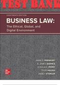 TEST BANK for Business Law: The Ethical, Global, and Digital Environment, 18th Edition By Jamie Darin Prenkert, A. James Barnes, Joshua Perry, Todd Haugh and Abbey Stemler ISBN13: 9781260736892 . Complete Chapters 1-52.