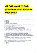 NR 509 week 2 Quiz questions and answers New 2023 NR 509 week 2 Quiz 