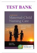 Test Bank for Maternal-Child Nursing Care with The Women’s Health Companion Optimizing Outcomes for Mothers, Children, and Families, 2nd Edition, Susan L. Ward, Shelton M. Hisley| ALL CHAPTERS 