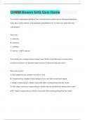CHMM Bowen EHS Quiz Game | 200 Questions with 100% Correct Answers | Verified | 83 Pages