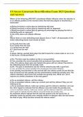 US Soccer Grassroots Recertification Exam 2023 Questions and Answers