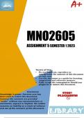MNO2605 Assignment 5 Semester 1 2023 (PORTFOLIO)