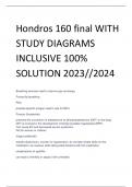 Hondros 160 final WITH  STUDY DIAGRAMS  INCLUSIVE 100%  SOLUTION 2023//2024