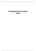 Summary LPC Employment Law exam 2023 notes BPP - High Distinction