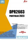 DPR2603 Exam Portfolio 2023