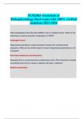NUR2063-Essentials of Pathophysiology-final exam-with 100% verified solutions-2023-2024