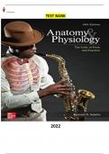 Test Bank - Anatomy & Physiology: The Unity of Form and Function 9th Edition by Kenneth Saladin - Complete, Elaborated and Latest Test Bank. ALL Units (1-29) Included and Updated for 2023