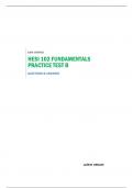 HESI 102 FUNDAMENTALS PRACTICE TEST B - QUESTIONS & ANSWERS 100% VERIFIED LATEST UPDATE