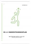 3Z.1.1 Ondersteuningsplan (7,2!!) Social Work - Hogeschool Inholland