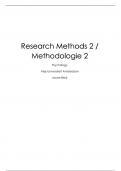 Complete summary of the Research Methods 2/Methodologie lectures (P_BMETHOD_2)