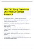 IAAI CFI Study Questions 2021with All Correct Answers 