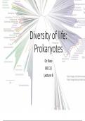 Prokaryotic Diversity 